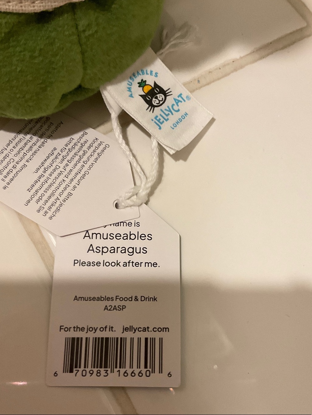 Jellycat Amuseables Asparagus - Picture 3 of 5